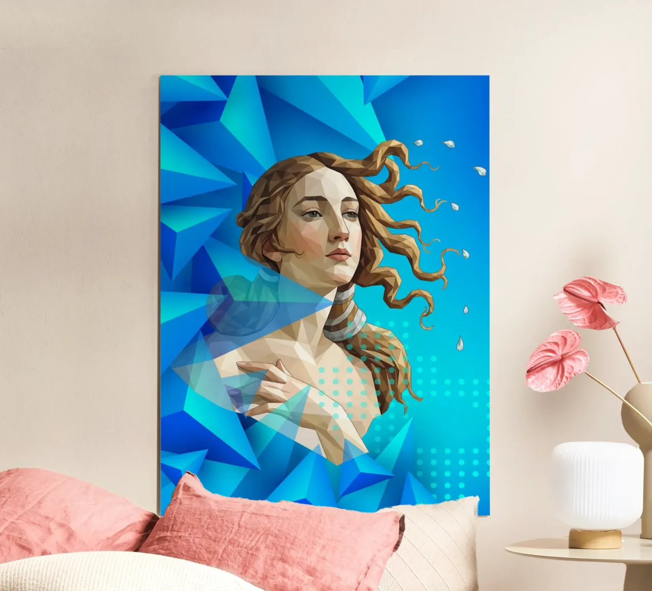 Venus getta i capelli Lowpoly carta hahnemühle da Low Profile