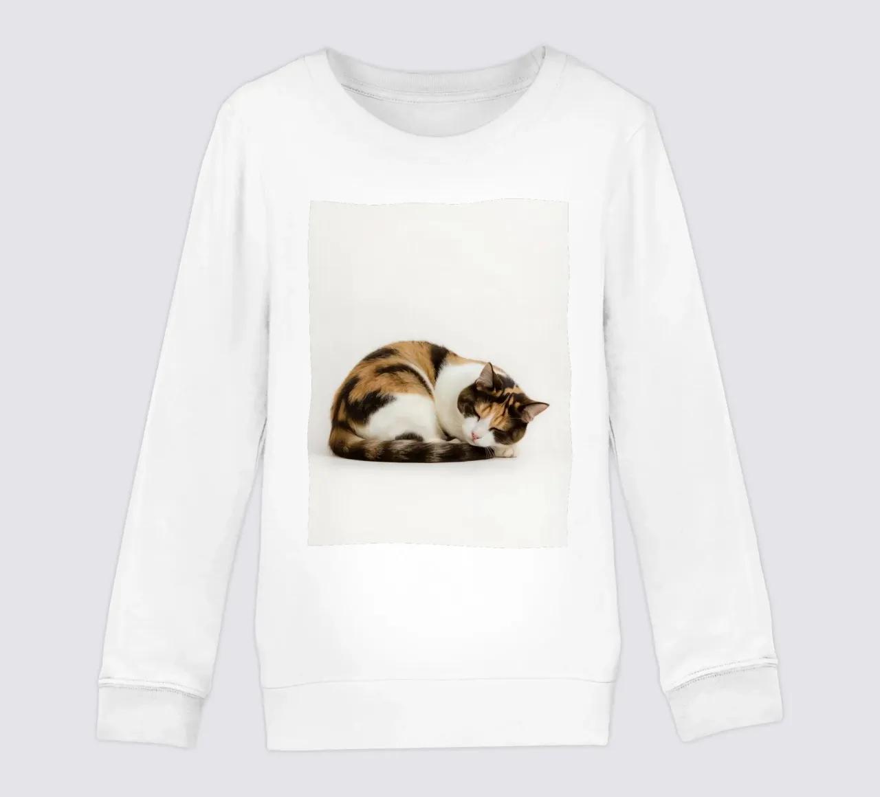 Gatto calico che dorme felpa bambino da DesignDoodle