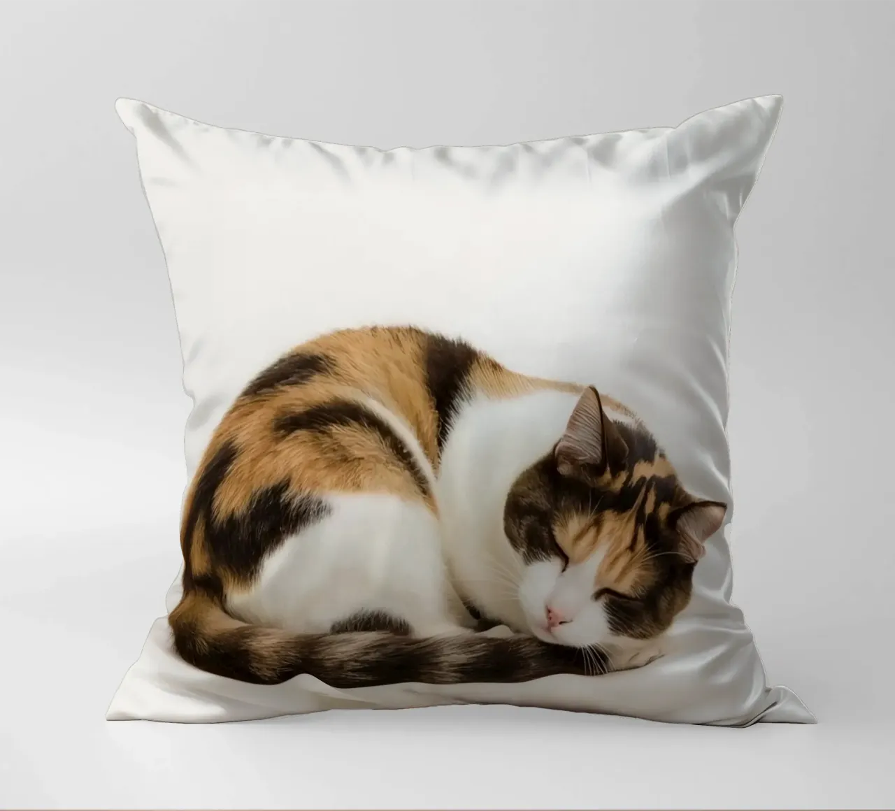 Gatto calico che dorme cuscino da DesignDoodle