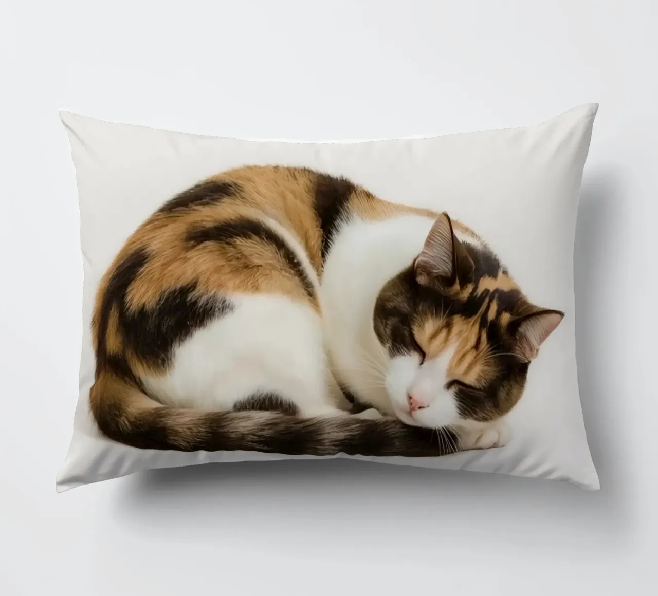 Gatto calico che dorme cuscino da DesignDoodle