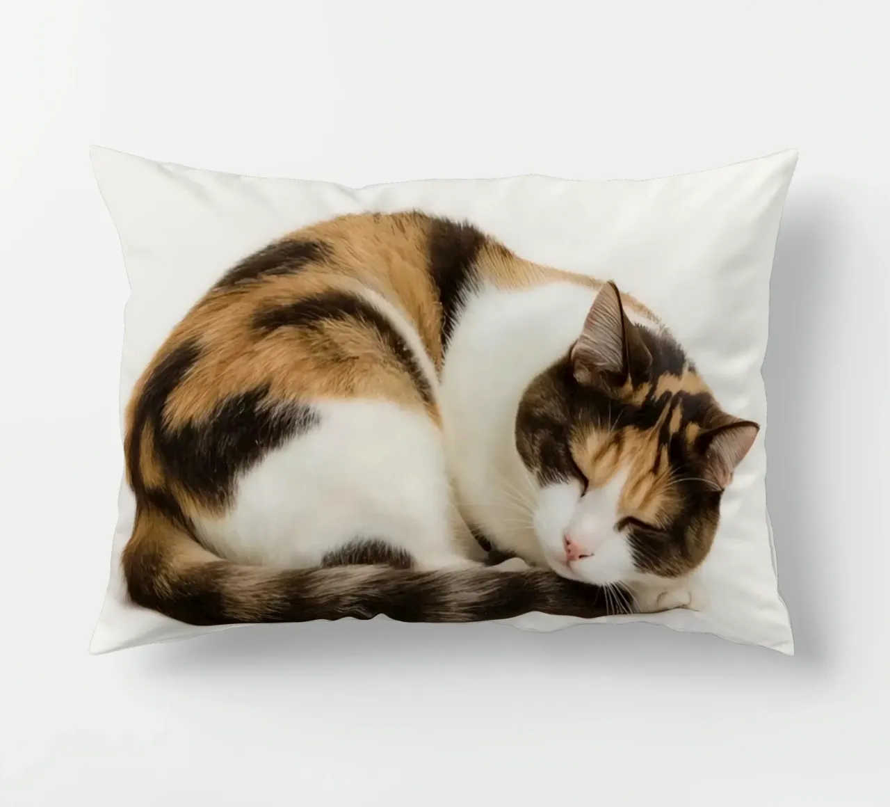 Gatto calico che dorme cuscino da DesignDoodle
