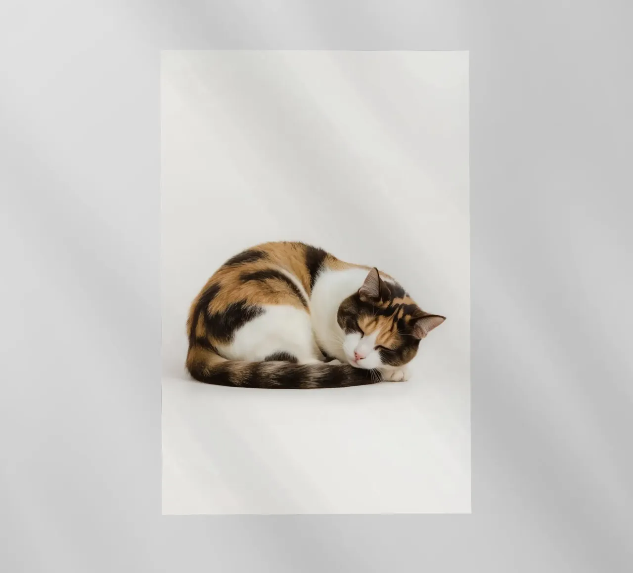 Gatto calico che dorme pellicola backlit da DesignDoodle