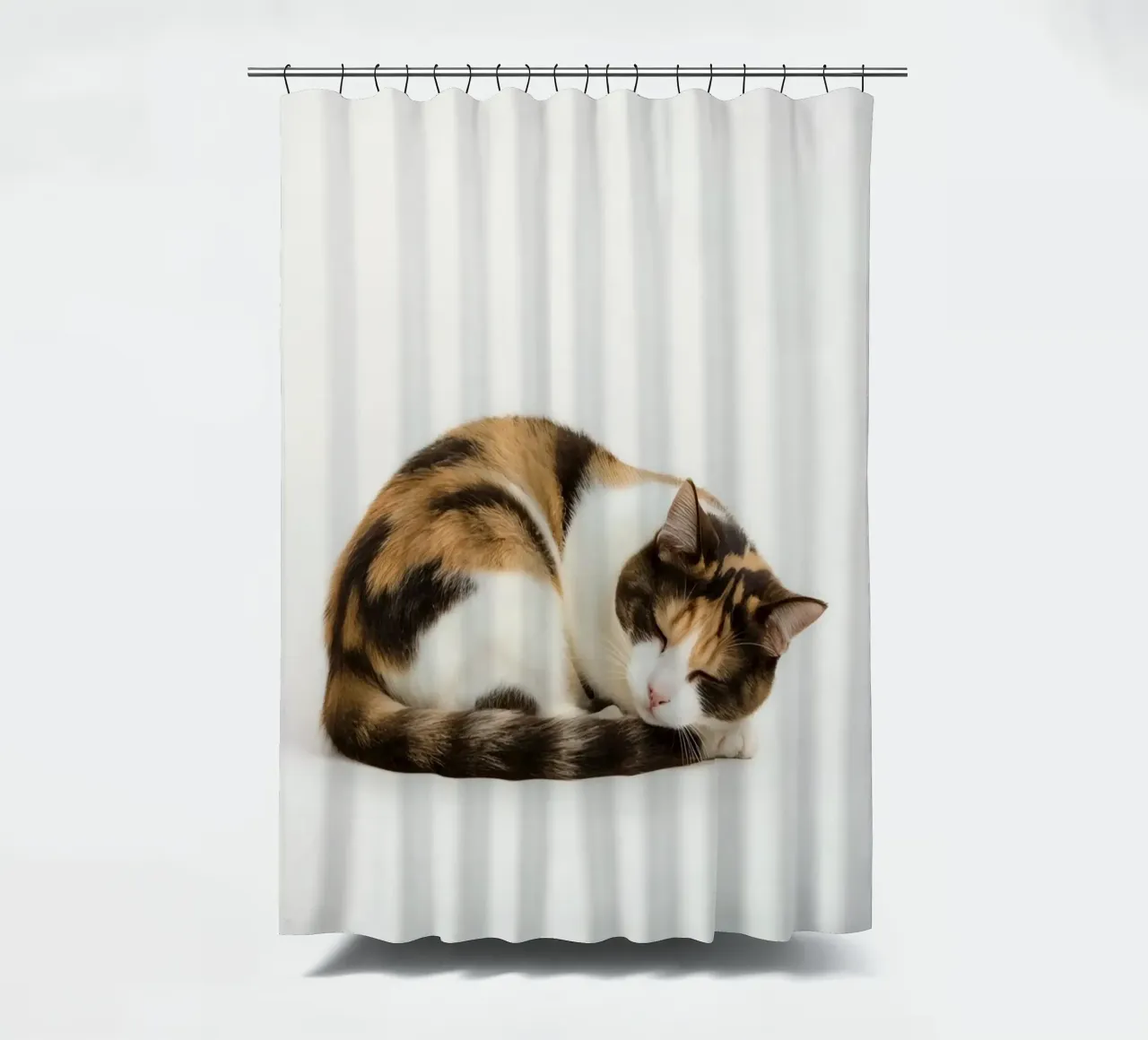 Gatto calico che dorme tenda da doccia da DesignDoodle