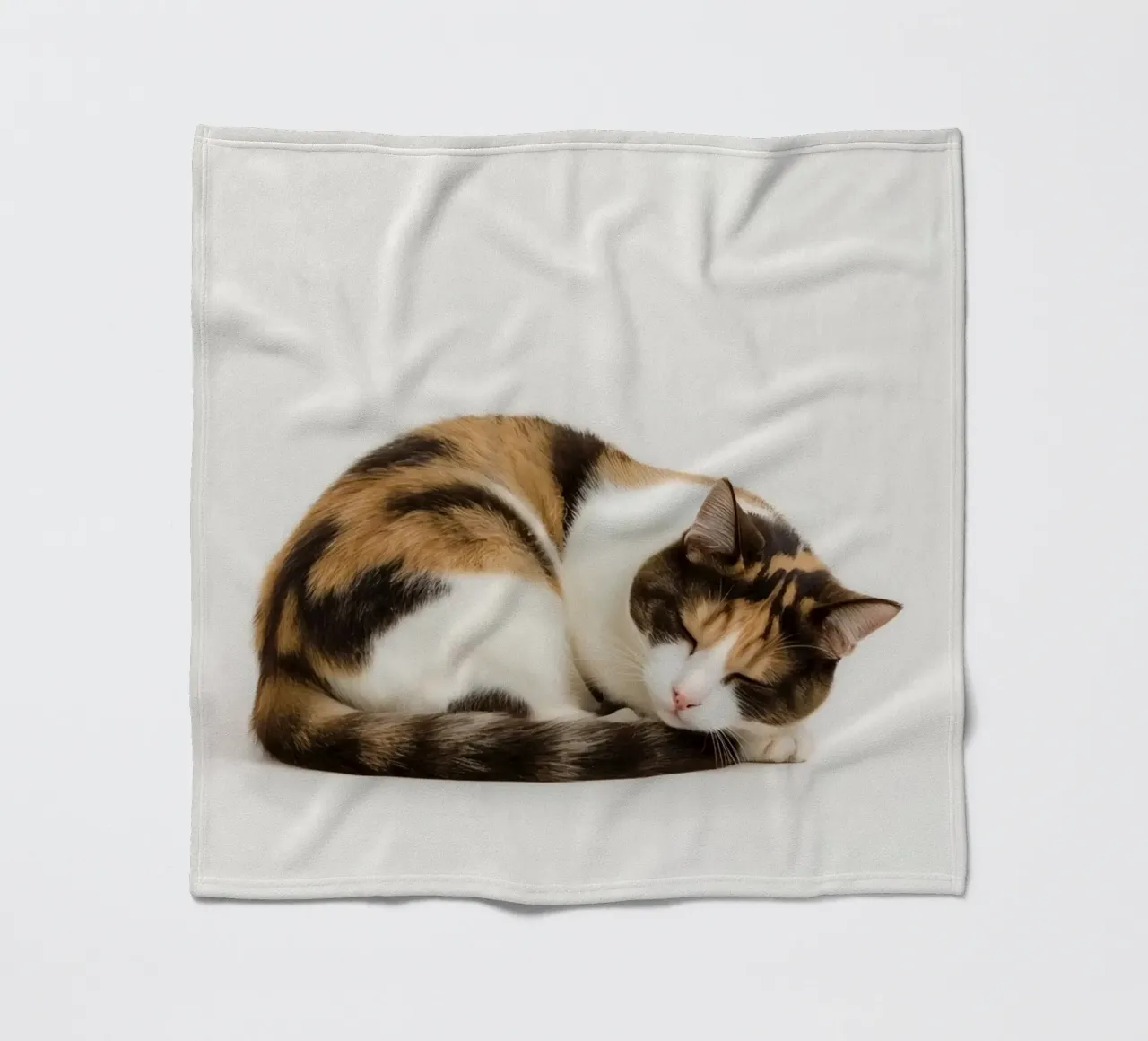 Gatto calico che dorme coperta in pile da DesignDoodle