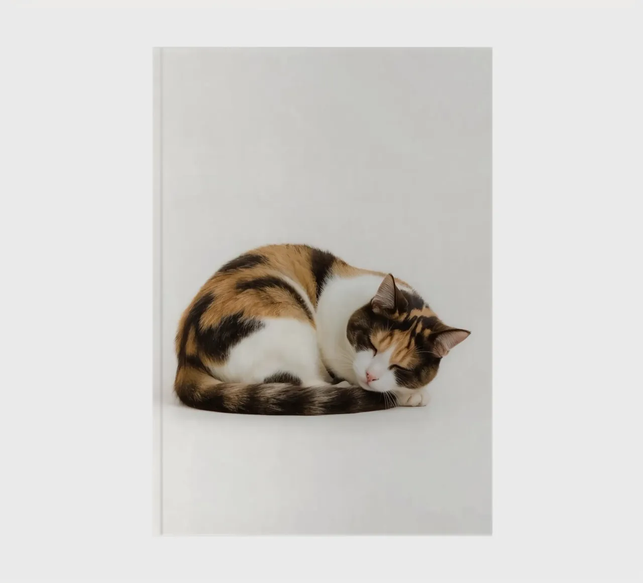 Gatto calico che dorme diario da DesignDoodle
