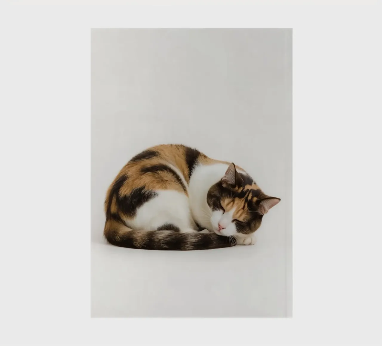 Gatto calico che dorme diario da DesignDoodle
