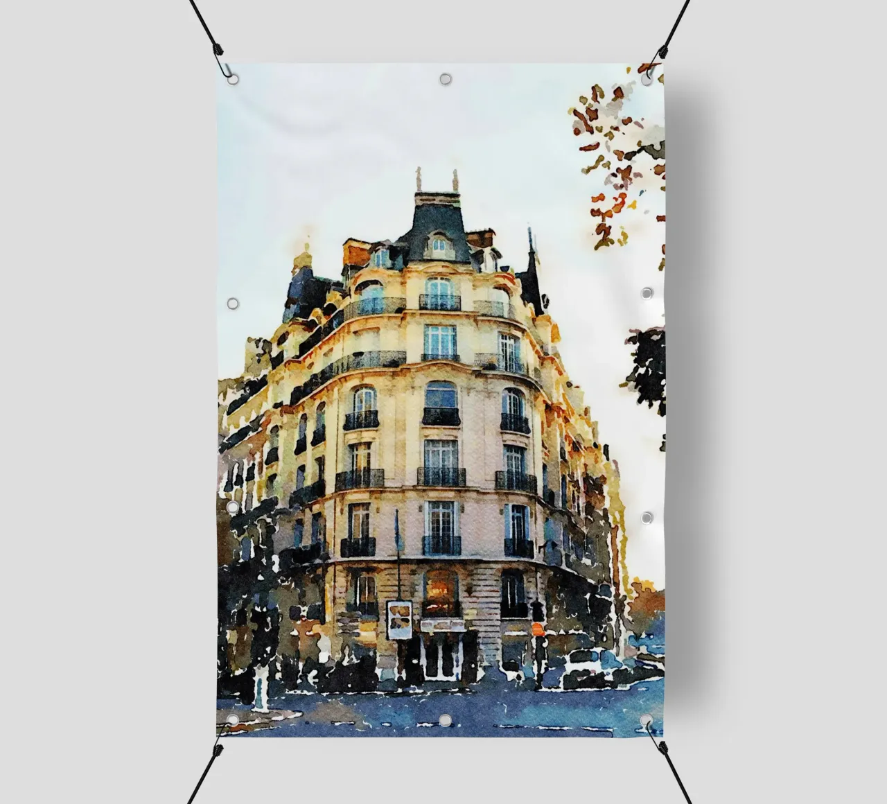 A Parigi telo in pvc da Massimo Frascogna