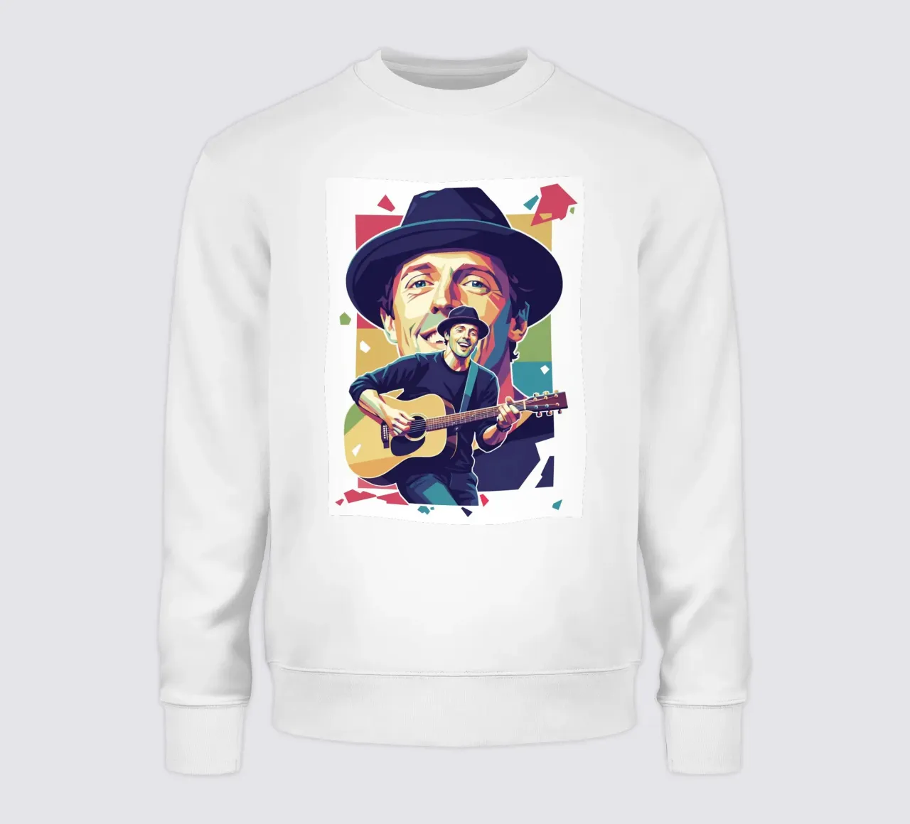Jason Mraz kleurrijke pop-art sweatshirt van Hantamrata