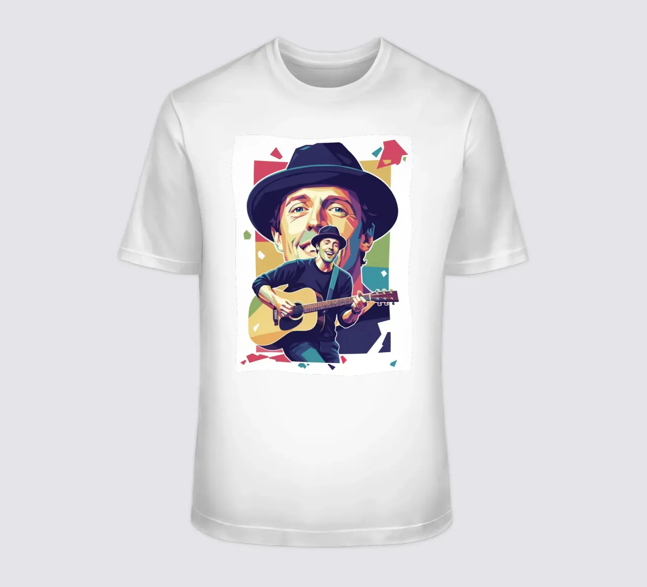 Jason Mraz: pop art colorata t-shirt da Hantamrata