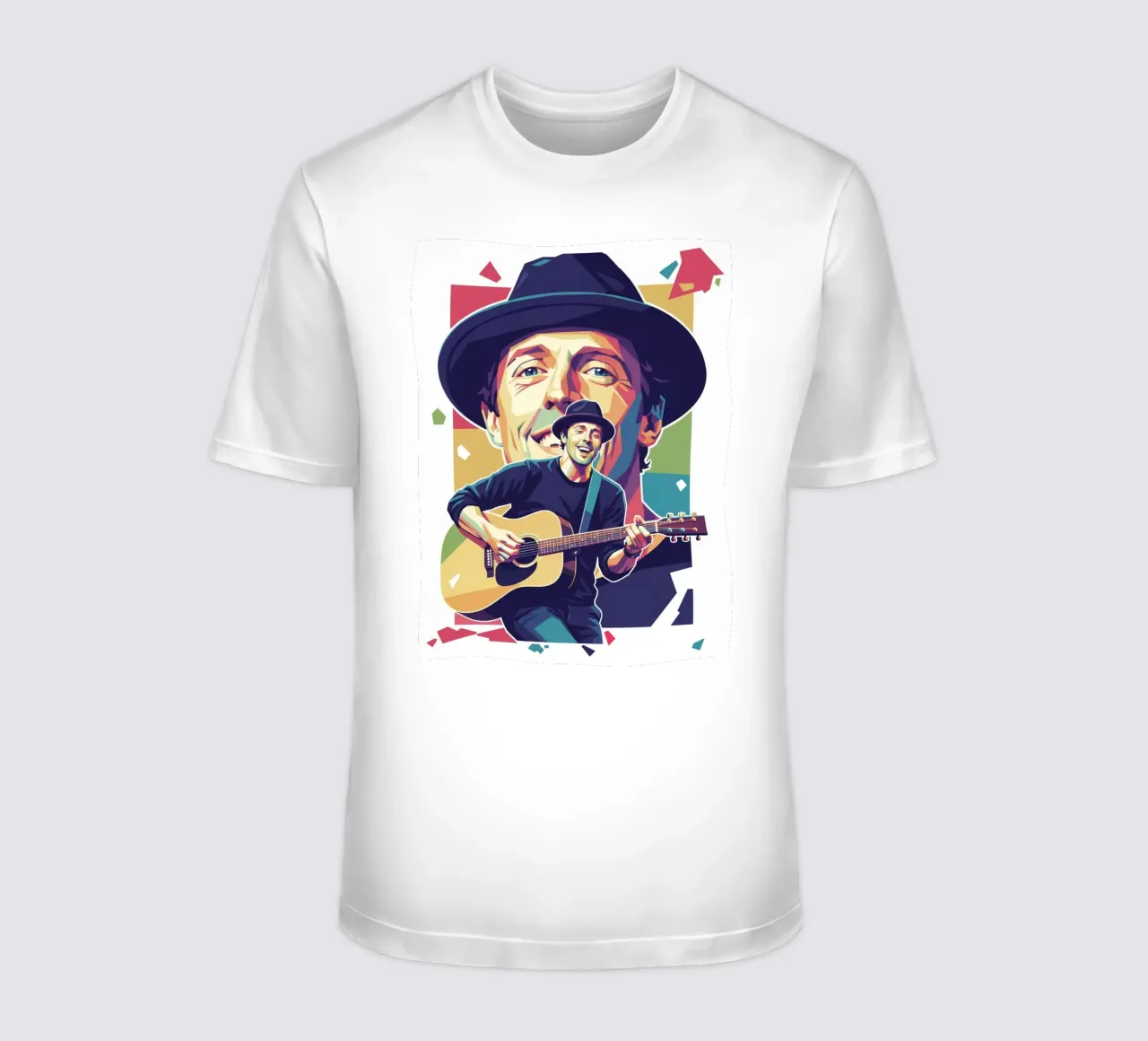 Jason Mraz: pop art colorata t-shirt da Hantamrata