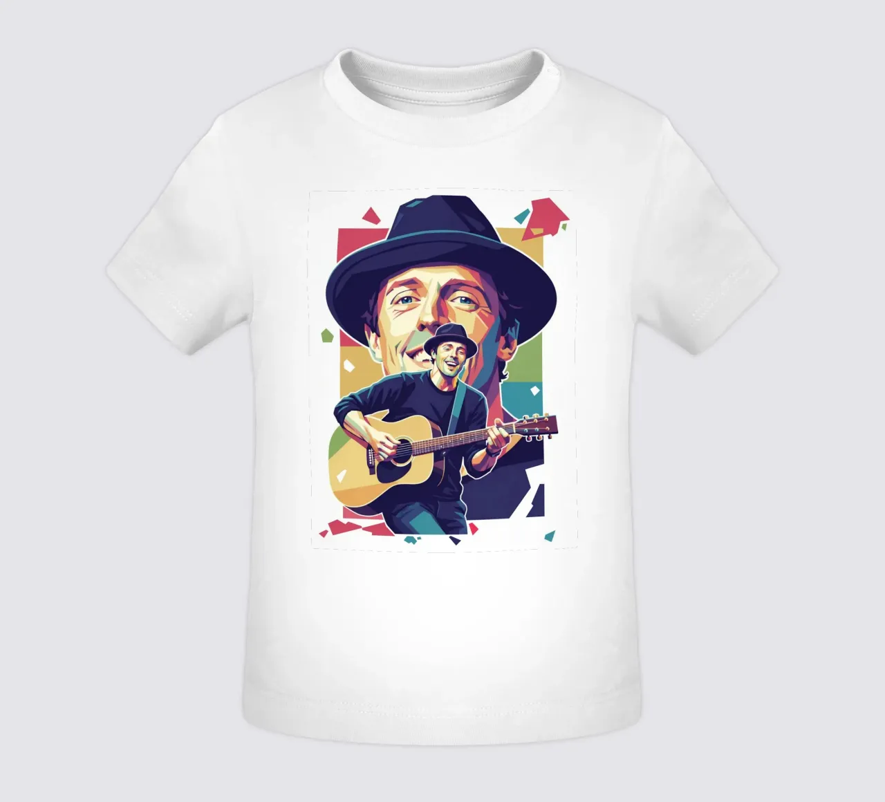 Jason Mraz: pop art colorata maglietta neonato da Hantamrata