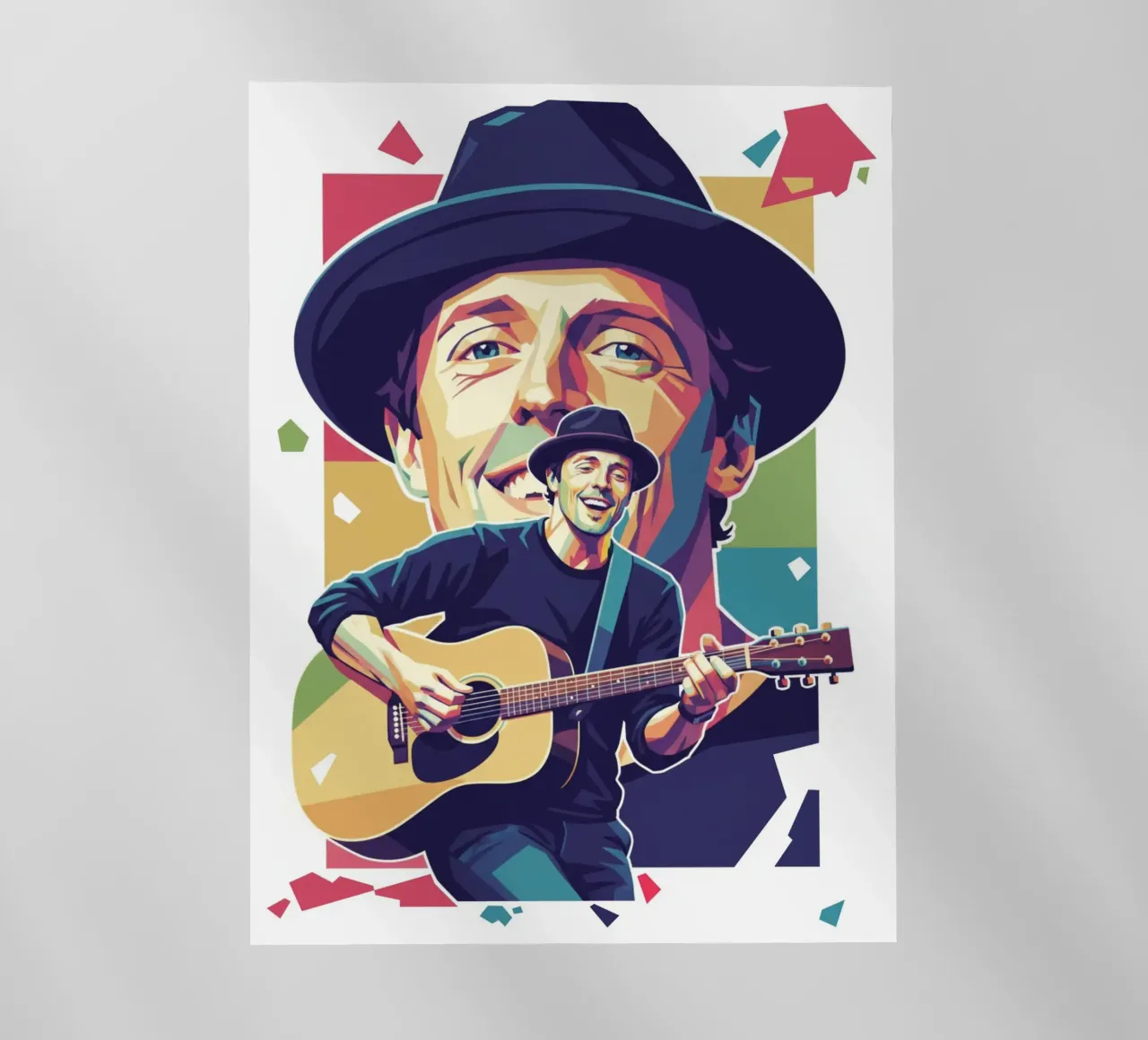 Jason Mraz: pop art colorata pellicola backlit da Hantamrata