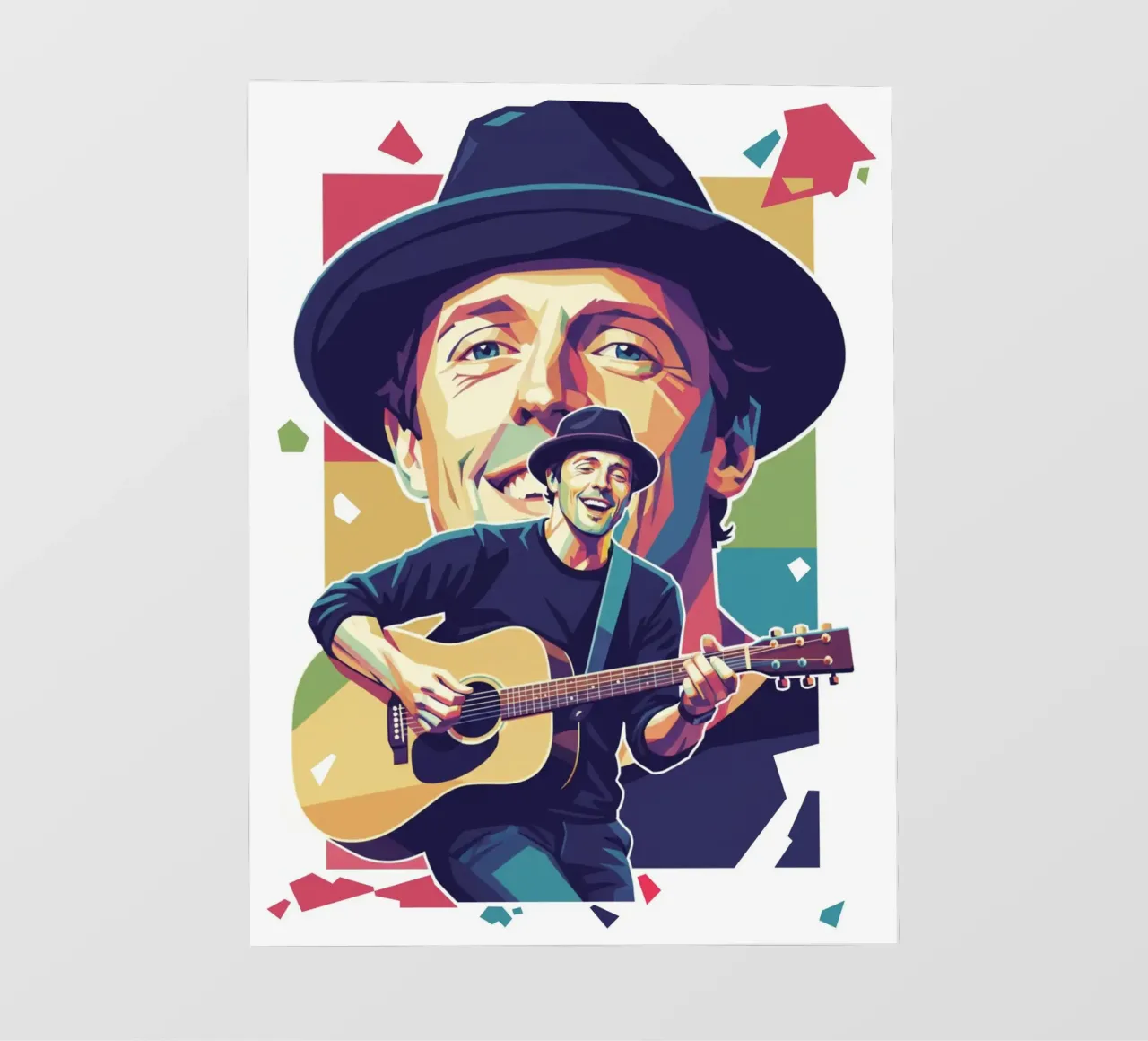 Jason Mraz: pop art colorata telo in pvc da Hantamrata