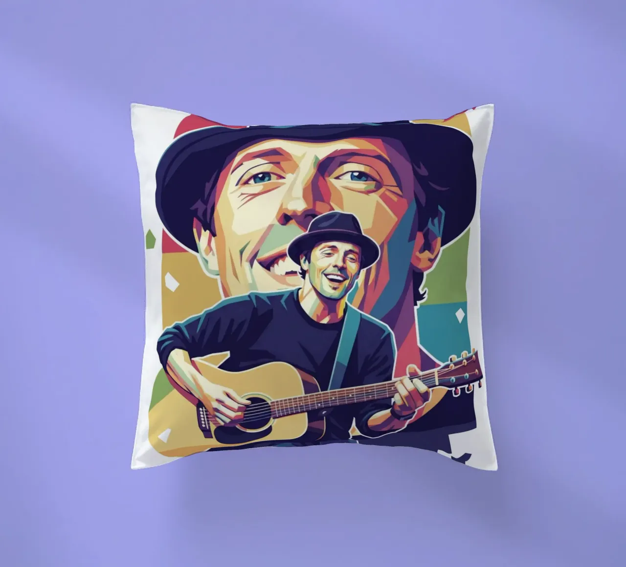 Jason Mraz: pop art colorata cuscino da Hantamrata