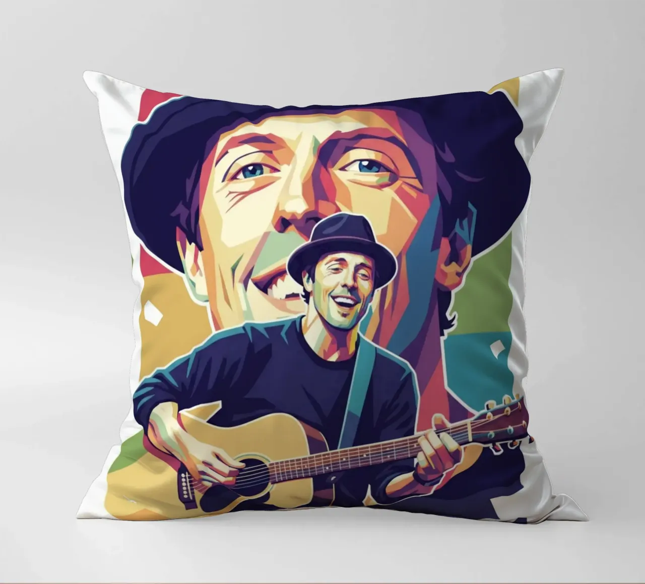 Jason Mraz: pop art colorata cuscino da Hantamrata