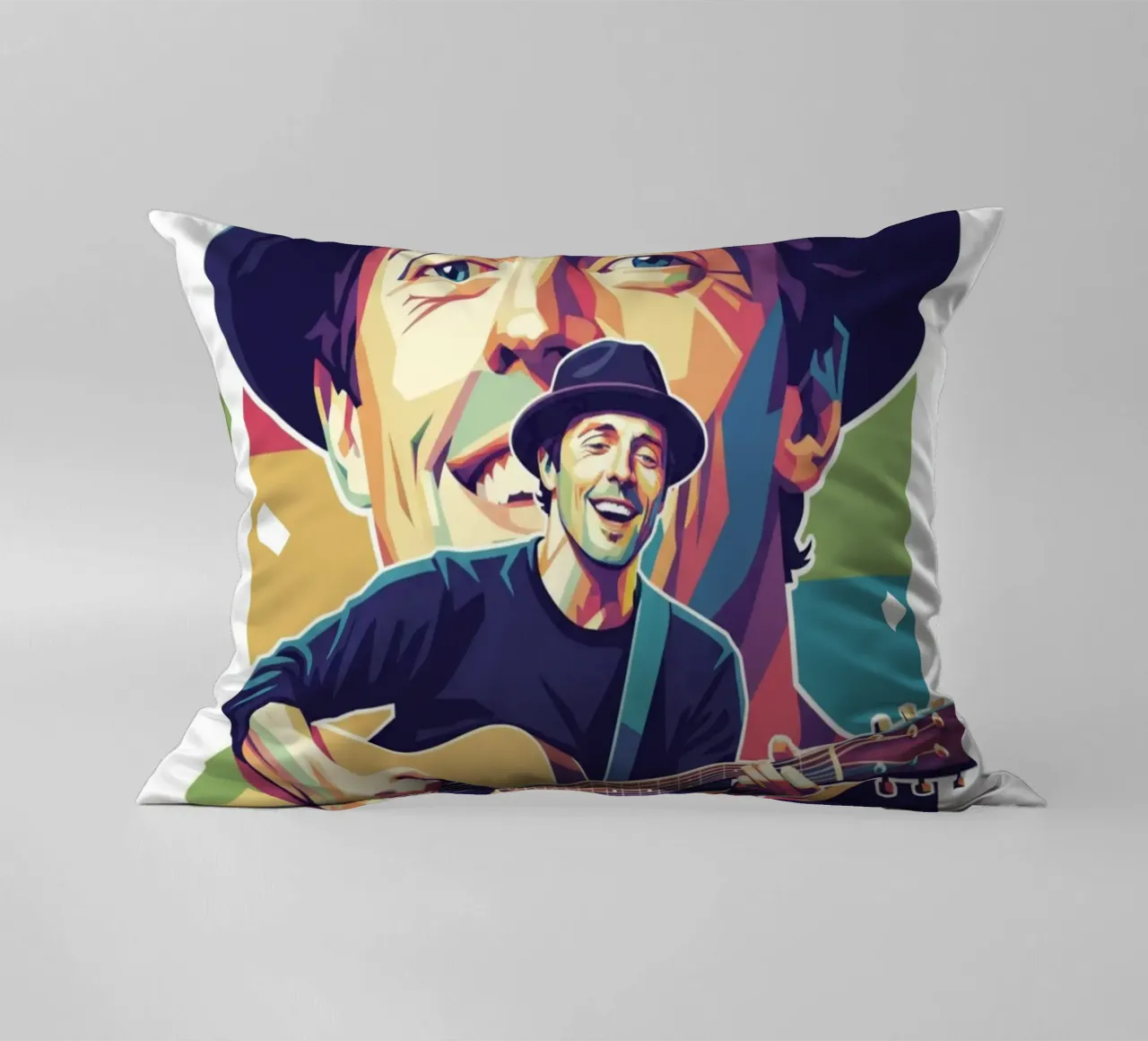 Jason Mraz: pop art colorata cuscino da Hantamrata