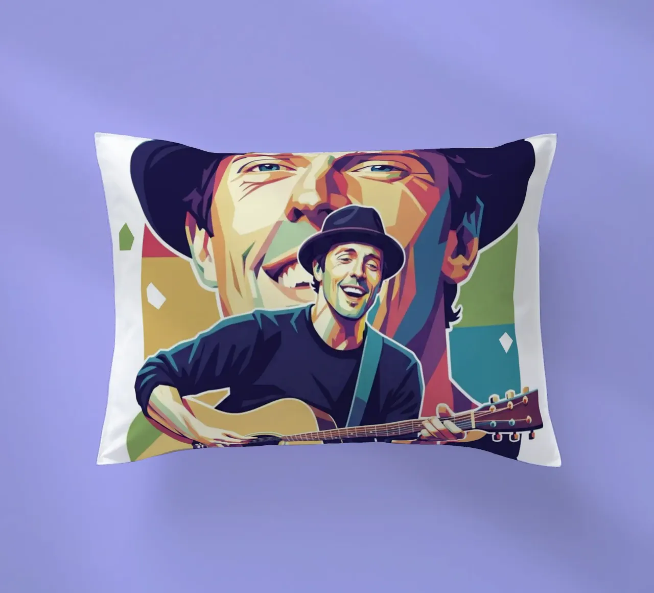 Jason Mraz: pop art colorata cuscino da Hantamrata