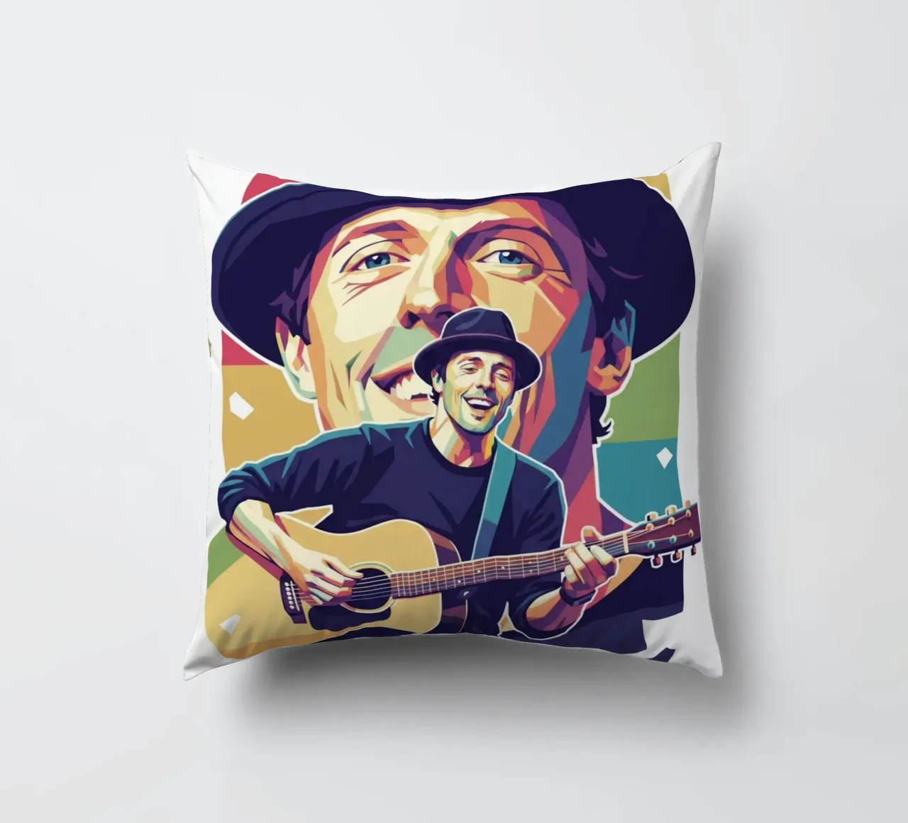 Jason Mraz: pop art colorata cuscino da Hantamrata