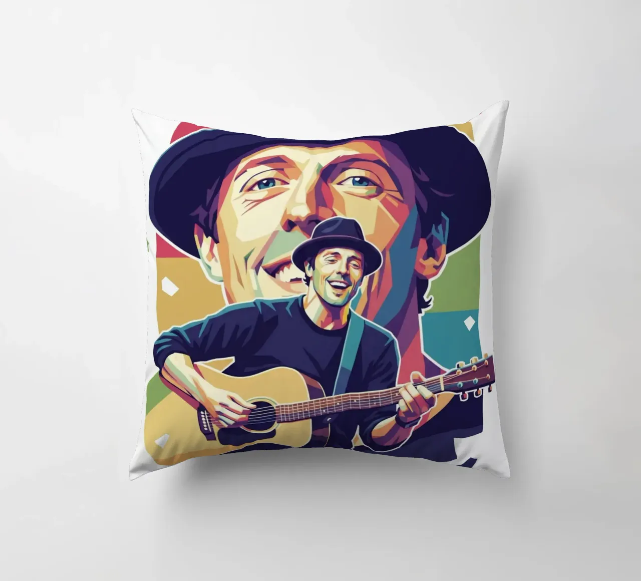 Jason Mraz: pop art colorata cuscino da Hantamrata