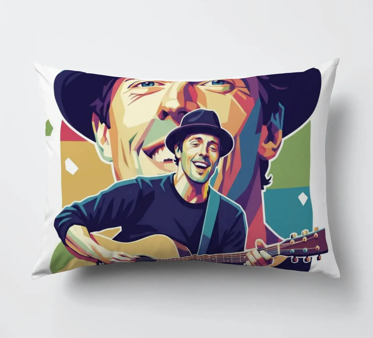 Jason Mraz: pop art colorata cuscino da Hantamrata