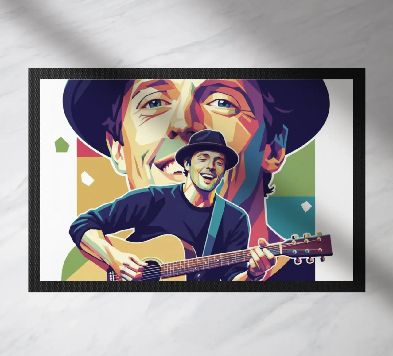 Jason Mraz: pop art colorata zerbino da Hantamrata