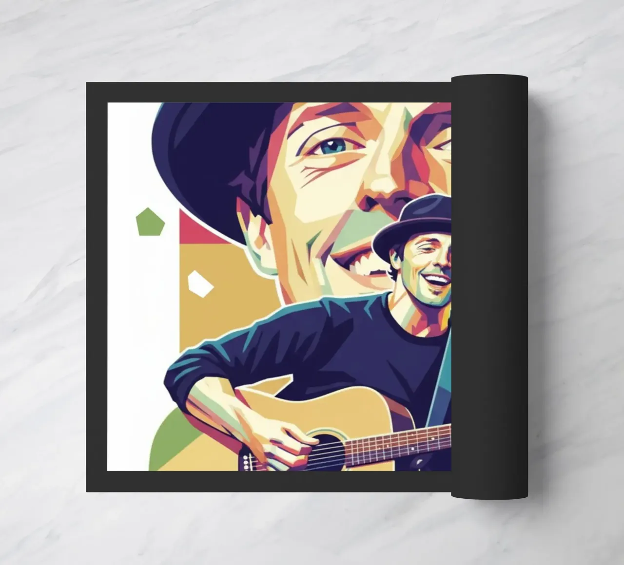 Jason Mraz: pop art colorata zerbino da Hantamrata