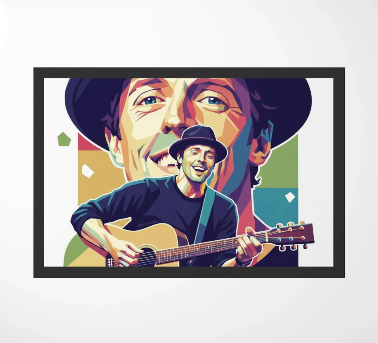 Jason Mraz: pop art colorata zerbino da Hantamrata
