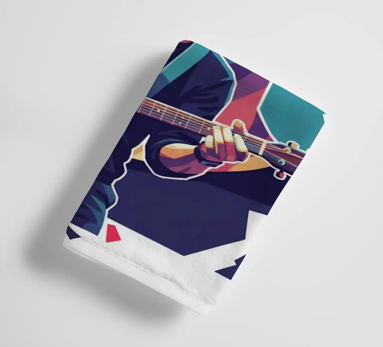 Jason Mraz colorful pop art towel by Hantamrata