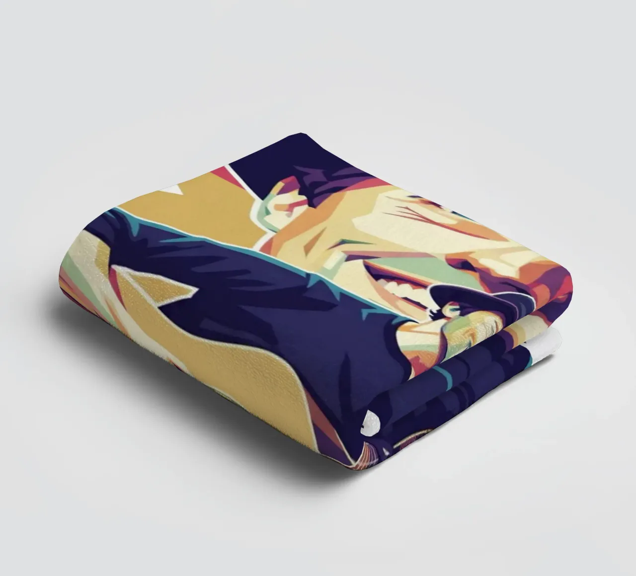 Jason Mraz colorful pop art towel by Hantamrata