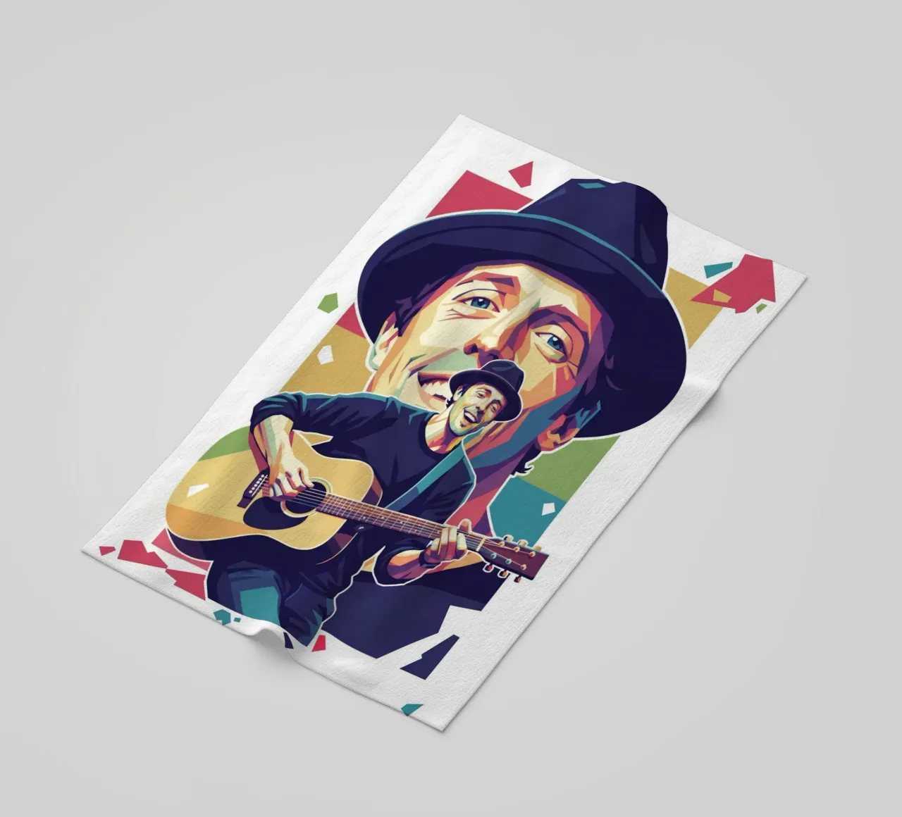 Jason Mraz: pop art colorata telo mare da Hantamrata