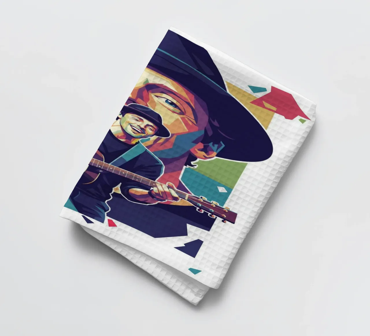 Jason Mraz: pop art colorata canovaccio da cucina da Hantamrata