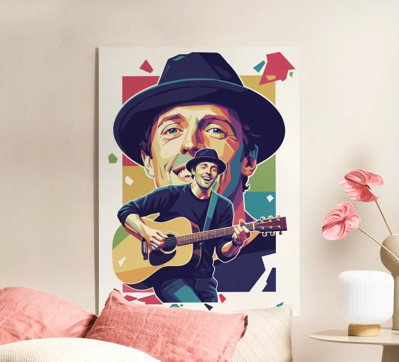 Jason Mraz: pop art colorata plexiglass da Hantamrata