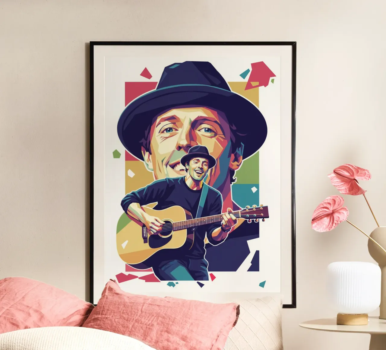 Jason Mraz: pop art colorata carta hahnemühle da Hantamrata