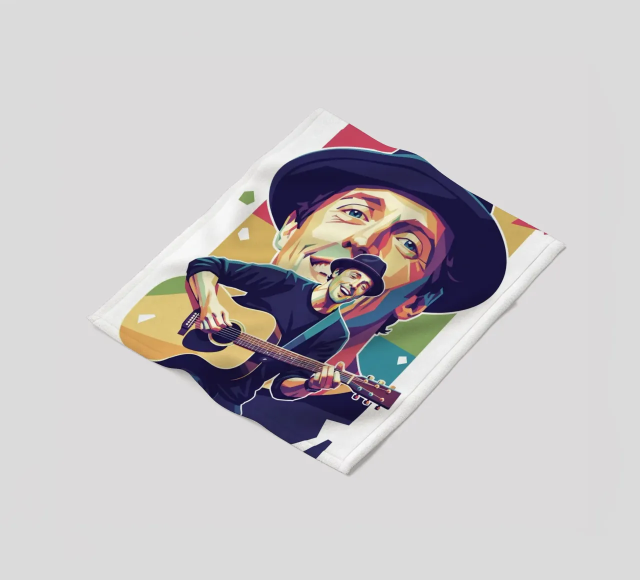 Jason Mraz: pop art colorata coperta in pile da Hantamrata