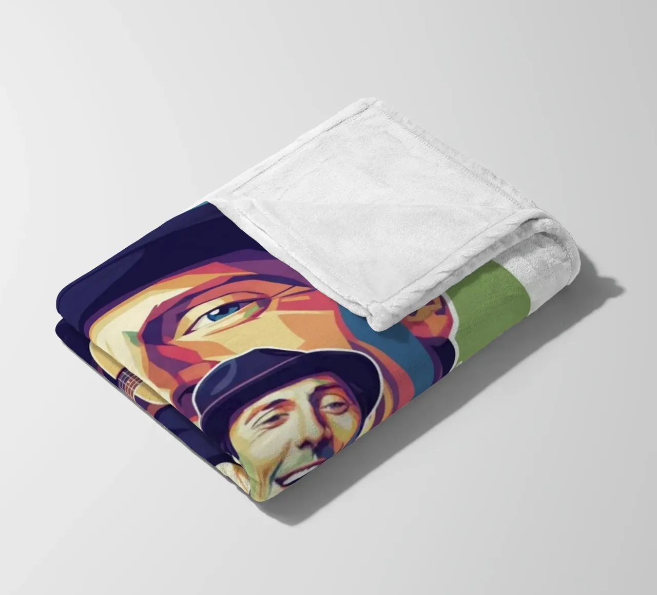 Jason Mraz: pop art colorata coperta in pile da Hantamrata