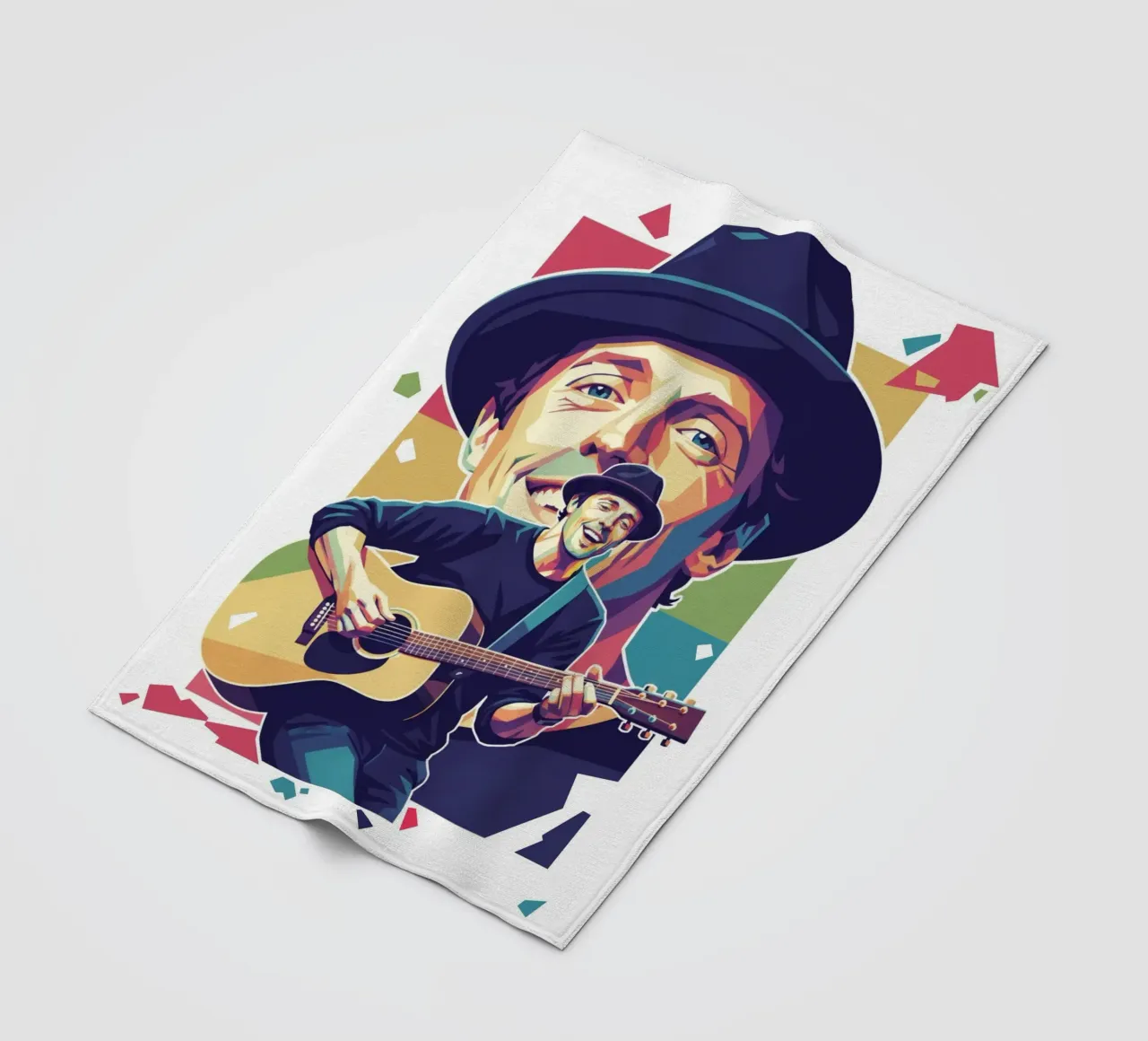Jason Mraz: pop art colorata coperta in pile da Hantamrata