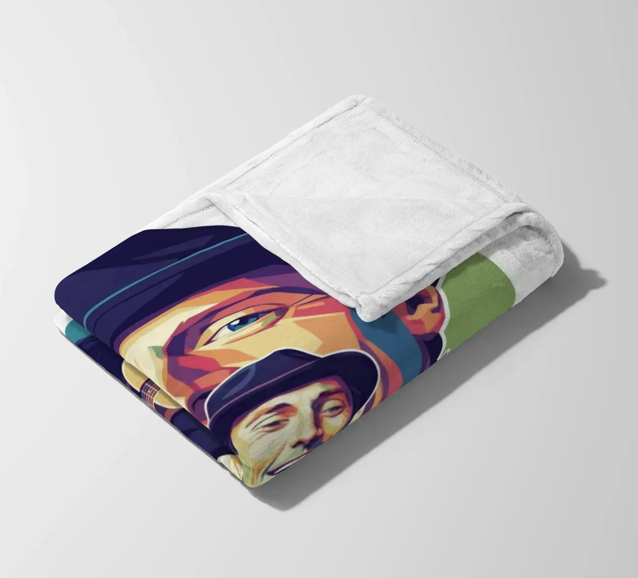 Jason Mraz: pop art colorata coperta in pile da Hantamrata