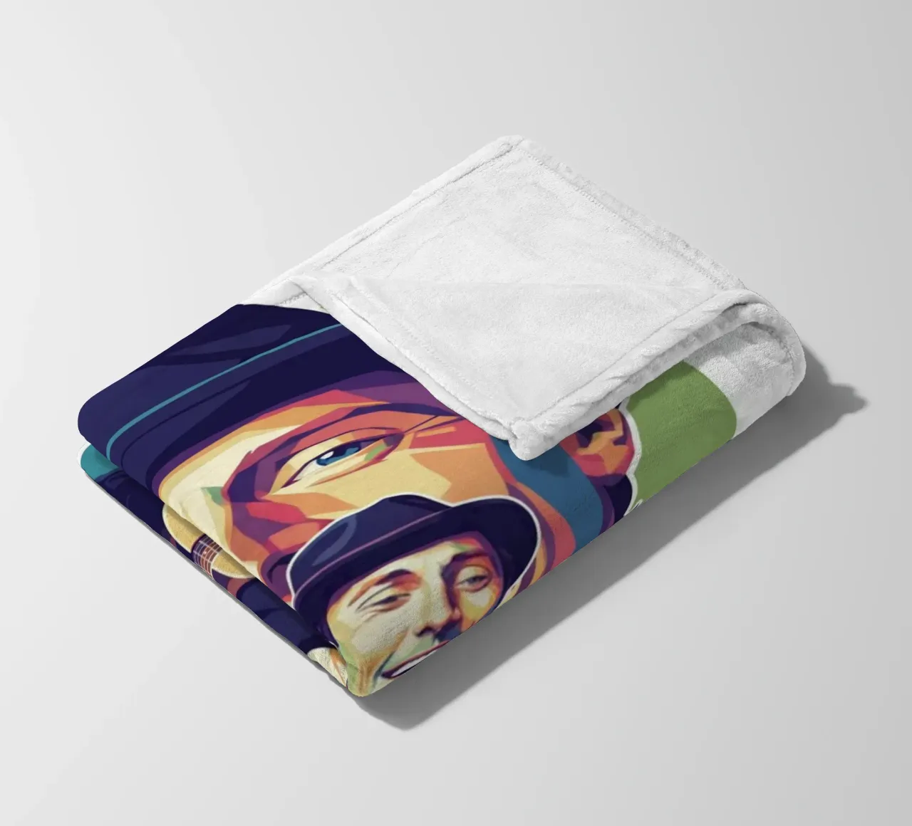 Jason Mraz: pop art colorata coperta in pile da Hantamrata