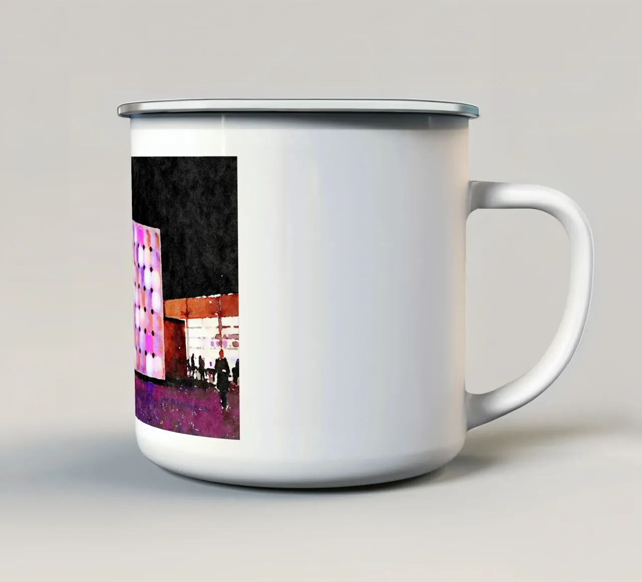A Parigi tazza in smalto da Massimo Frascogna