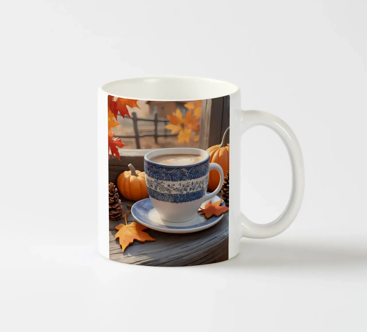 Tazza da caffè con decorazioni autunnali tazza in ceramica da DesignDoodle