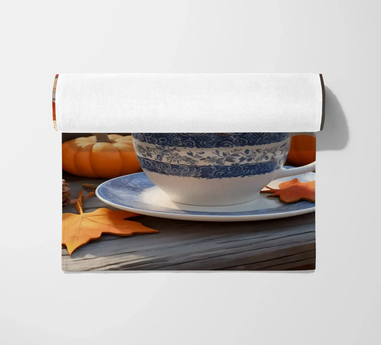 Tazza da caffè con decorazioni autunnali telo mare da DesignDoodle