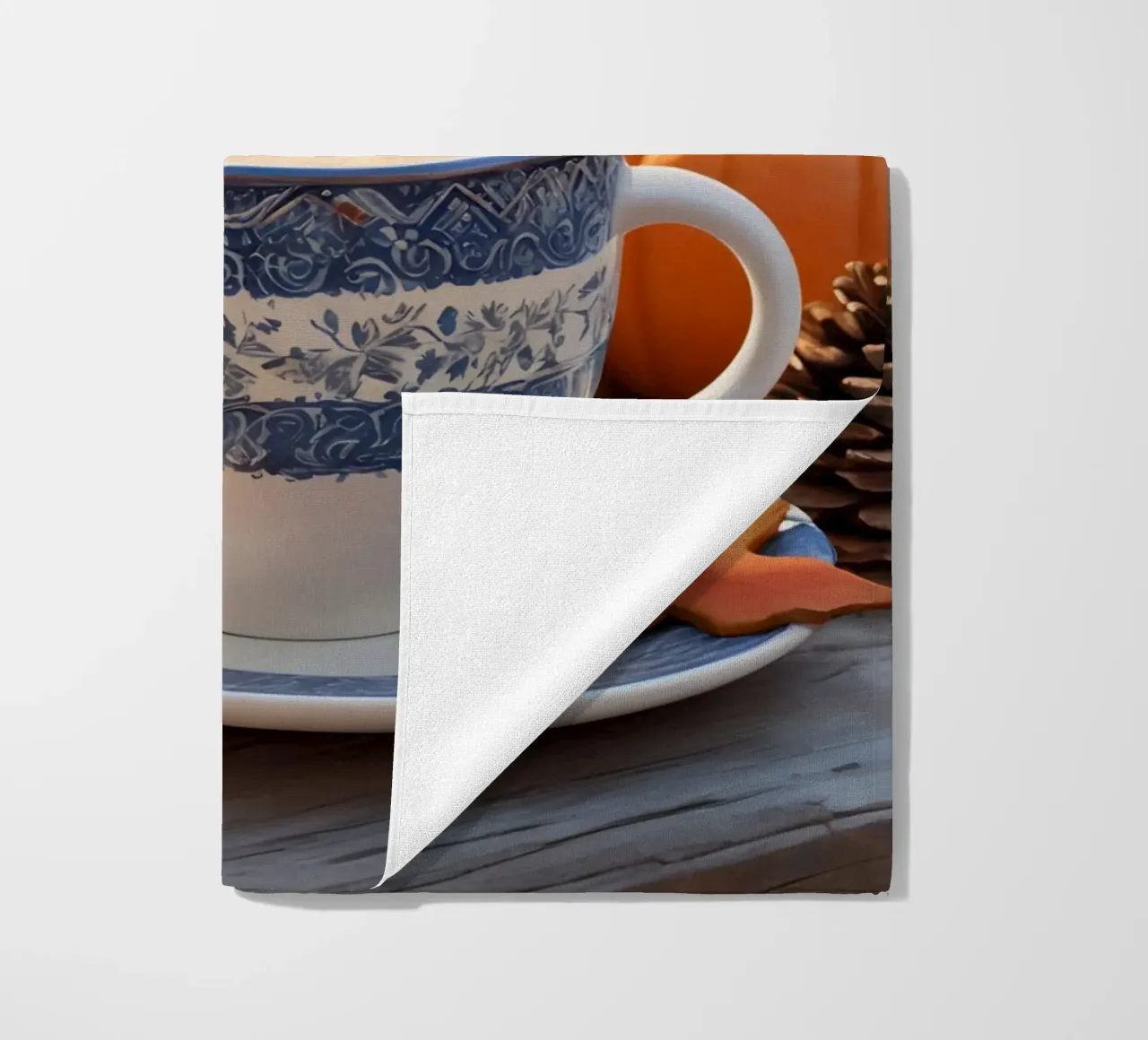 Tazza da caffè con decorazioni autunnali telo mare da DesignDoodle