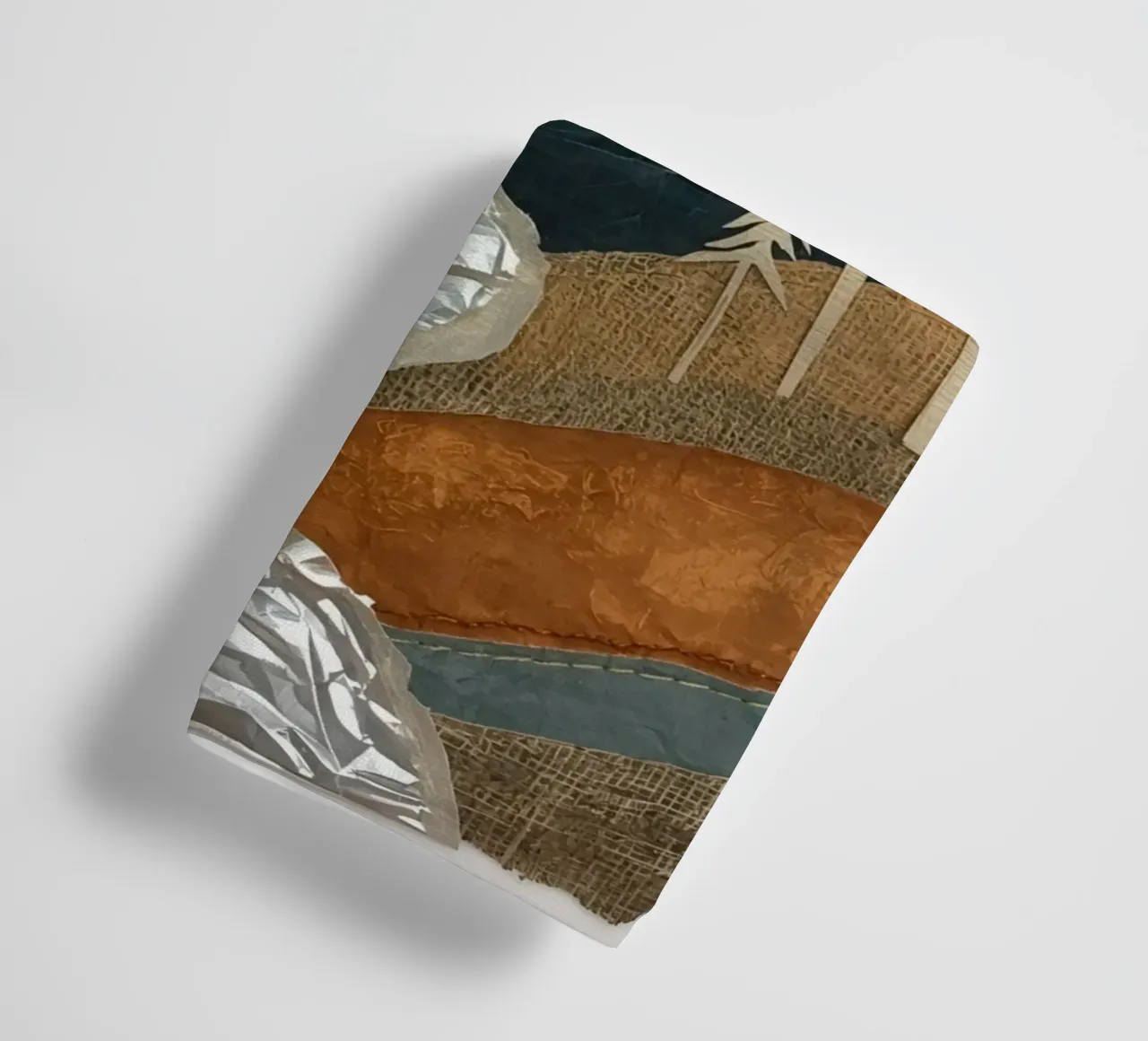 Collage Paesaggio con fiume e alberi asciugamano da bagno da DesignDoodle