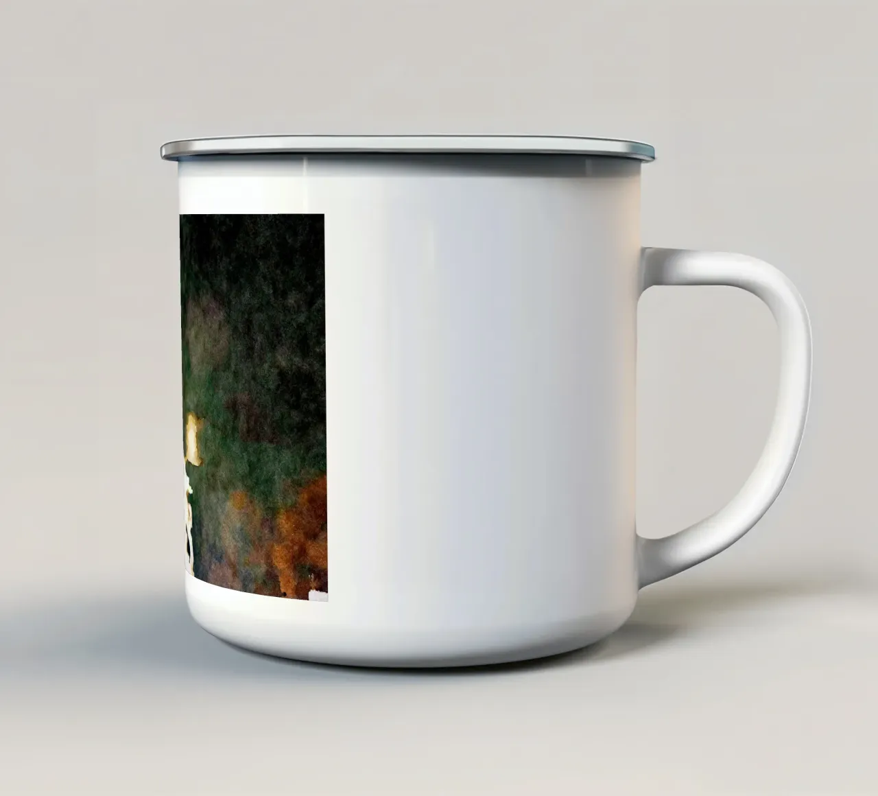 A Parigi tazza in smalto da Massimo Frascogna