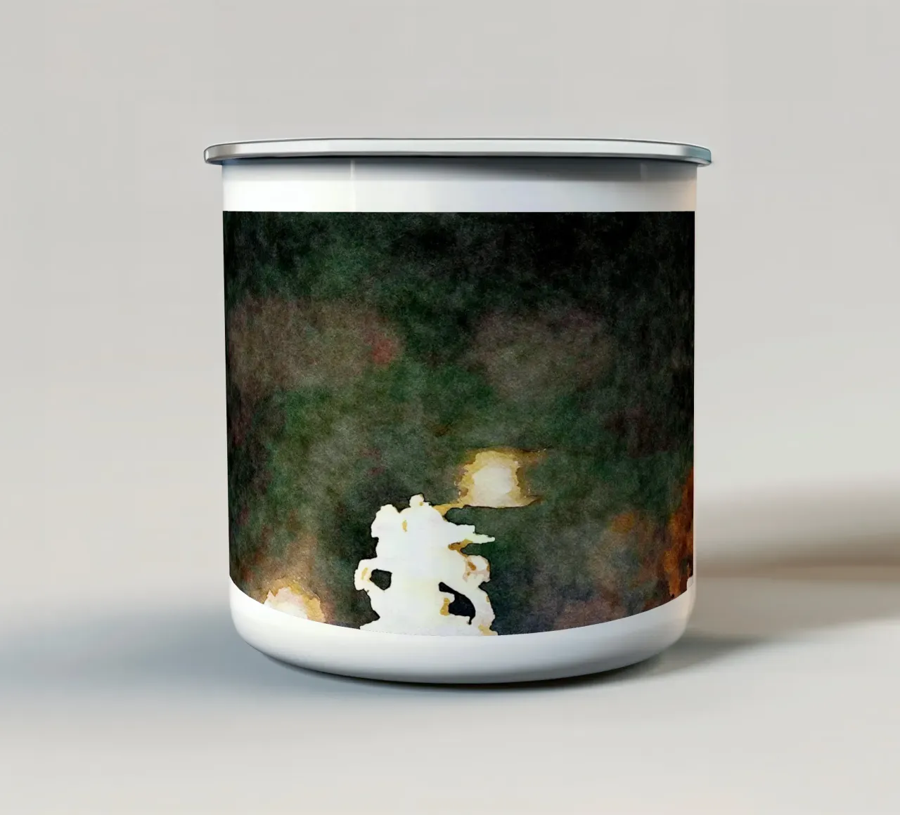 A Parigi tazza in smalto da Massimo Frascogna