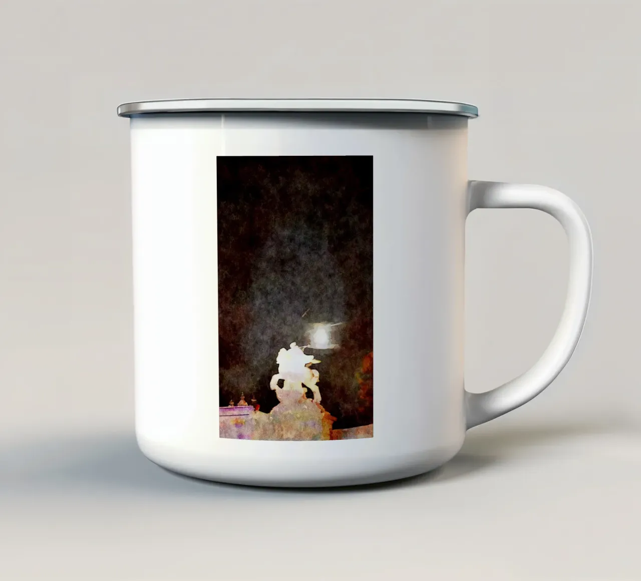 A Parigi tazza in smalto da Massimo Frascogna