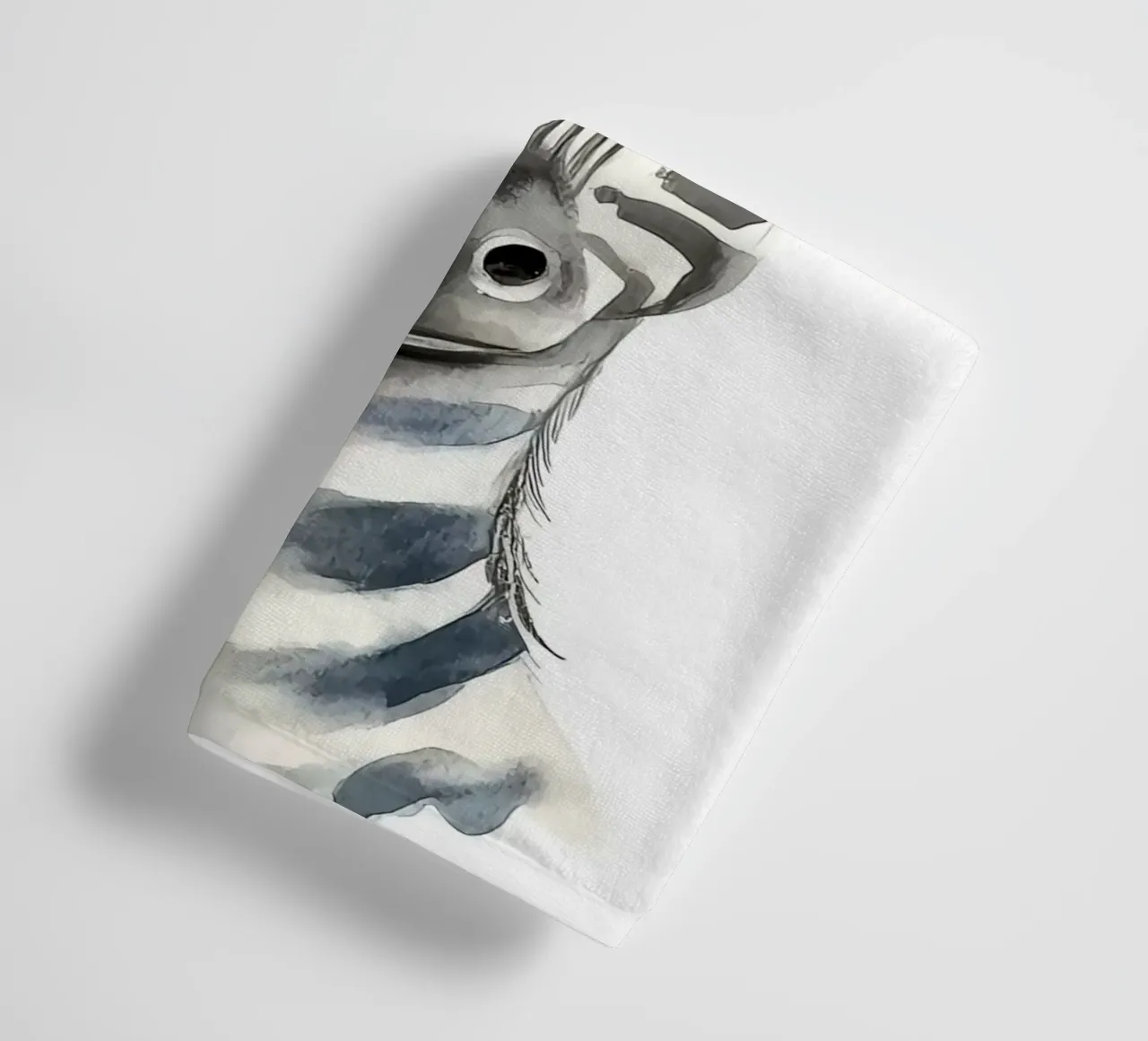 Simpatica zebra con corona floreale asciugamano da bagno da Damion Francis