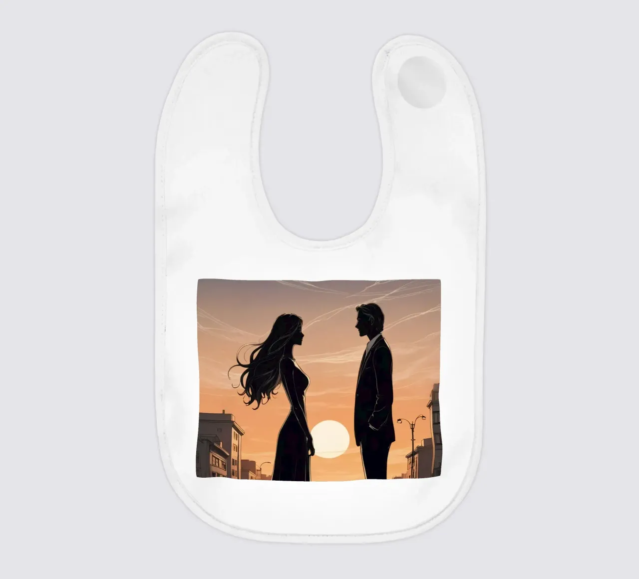 Coppia in strada al tramonto bavaglino da DesignDoodle