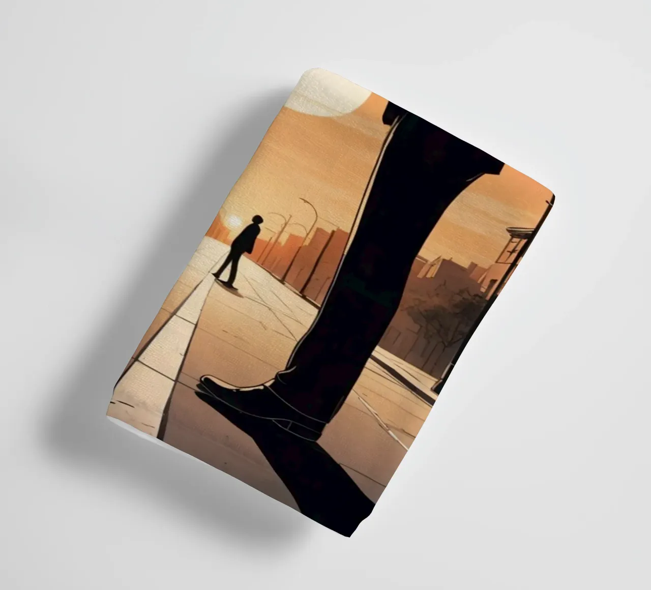 Coppia in strada al tramonto asciugamano da bagno da DesignDoodle