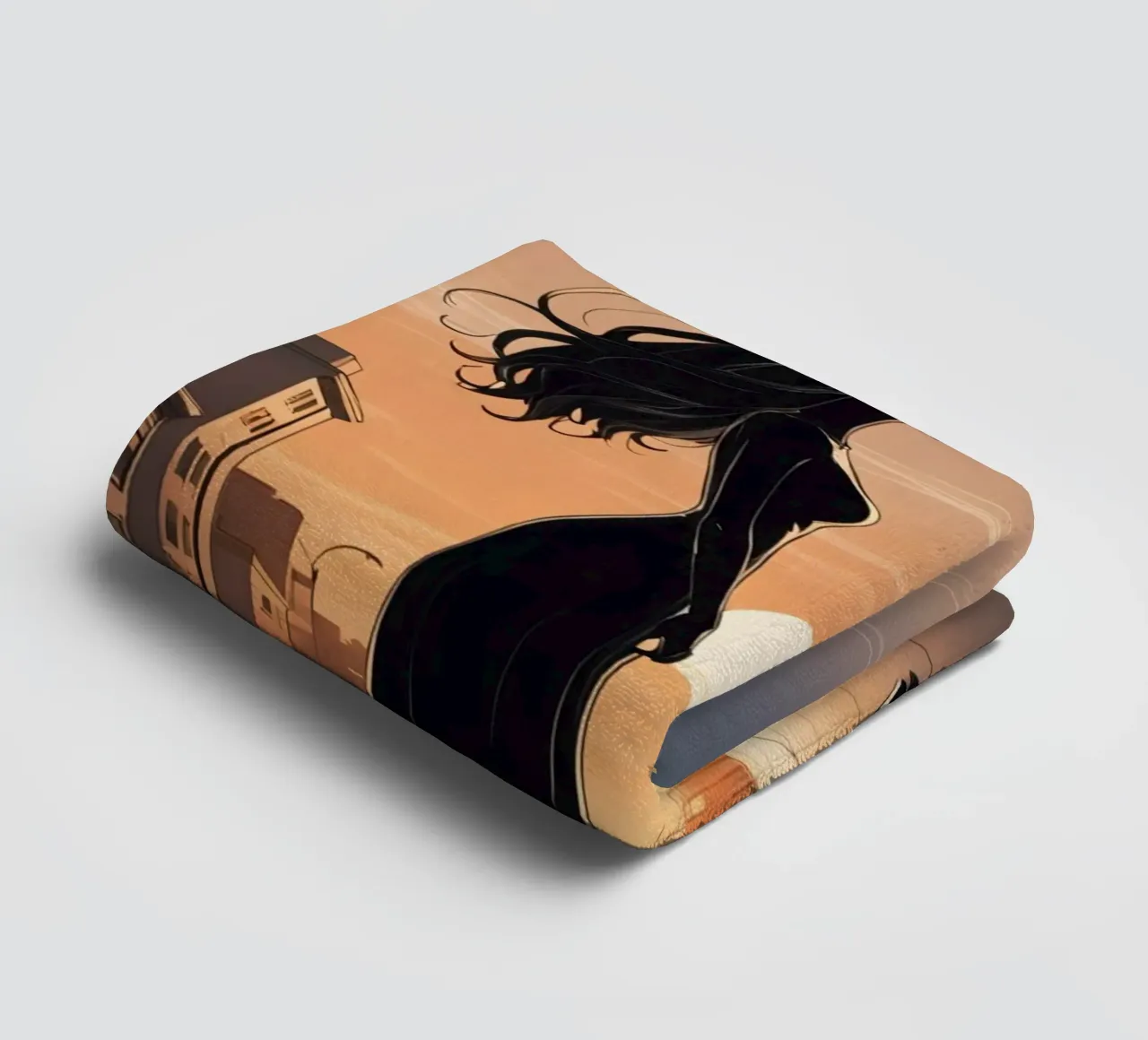 Coppia in strada al tramonto asciugamano da bagno da DesignDoodle